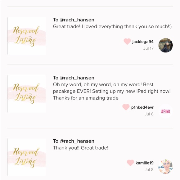 5 STAR RATED SELL & Trade reviews & RULES💓 - Picture 2 of 6